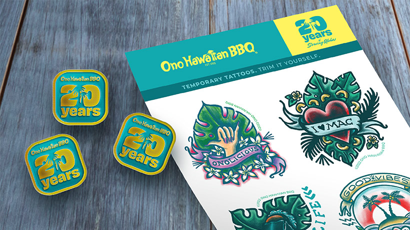 First 50 get Exclusive Pins, next 100 get Ono Temporary Tattoos